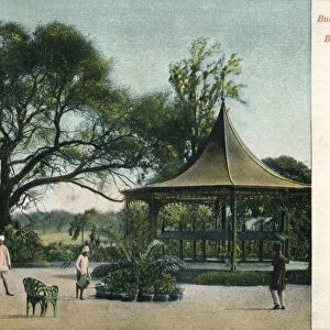 Bund Gardens Shewing Bandstand, Poona, c1900
