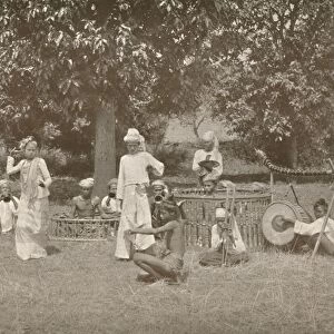Burmese Musicians and Pwe Dancers, 1900. Creator: Unknown