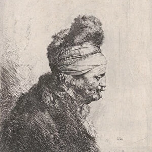 Bust of an Old Man Wearing a Fur Cap, ca. 1631. Creator: Jan Lievens