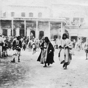 Busy square in Mosul, Mesopotamia, 1918
