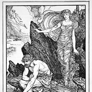 Calypso Takes Pity on Ulysses, 1926. Artist: Henry Justice Ford