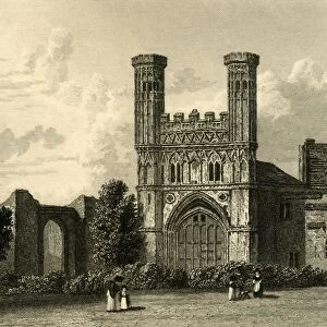 Canterbury. Gate of St. Augustine s, c1830. Creator: J Fife