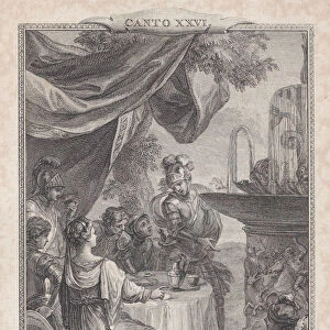 Canto 26, Stanza 39, from Orlando Furioso, 1774. 1774. Creator: Nicolas de Launay