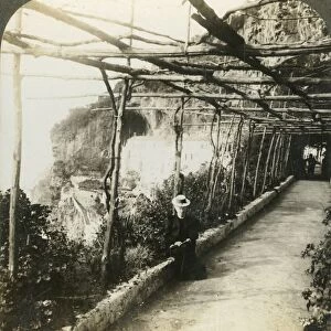 Capuchin convent (hotel) and cliffs at Amalfi (W. ), Italy, c1909. Creator: Unknown