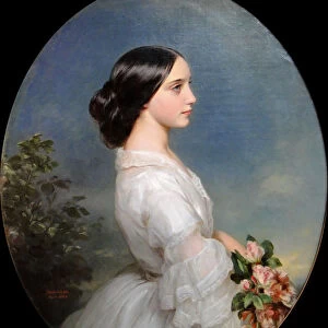 Carmen Aguado, duchesse de Montmorency, 1860. Creator: Winterhalter, Franz Xavier (1805-1873)