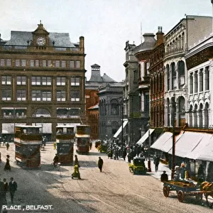 Castle Place, Belfast, early 20th century. Artist: Valentine & Sons Publishing Co