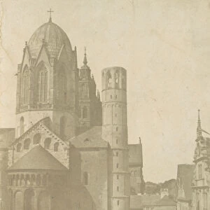 [Cathedral at Mainz], ca. 1852. Creator: Unknown