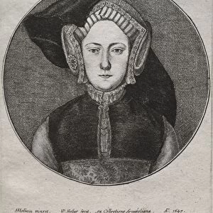 Catherine of Aragon, 1647. Creator: Wenceslaus Hollar (Bohemian, 1607-1677)