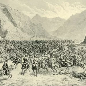 Charge of Punjab Cavalry in the Second Action Near Charasia, on 24th April 1880, (1901)
