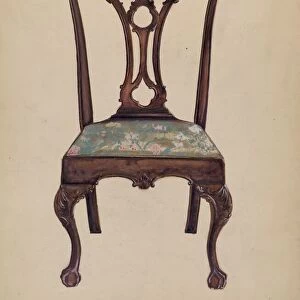 Chippendale Side Chair, 1935 / 1942. Creator: John Garay