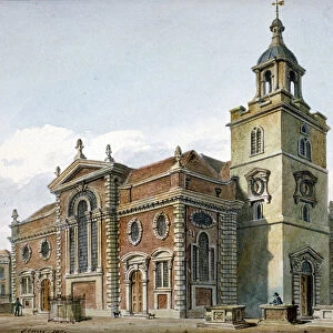 Church of St Mary, Whitechapel, London, 1811. Artist: John Coney