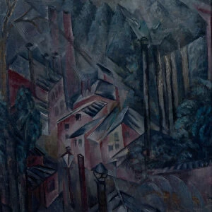 The City, 1919. Artist: Shevchenko, Alexander Vasilyevich (1883-1948)