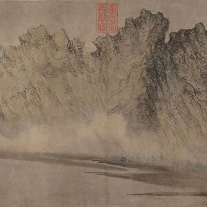 Cloudy Mountains, ca. 1360-70. Creator: Fang Congyi