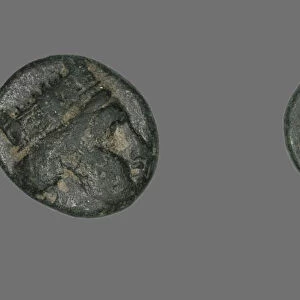 Coin Depicting the Goddess Tyche, about 188-166 BCE. Creator: Unknown