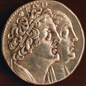 Coin of Ptolemy I and Berenice I, Ptolemaic kingdom of Egypt, 3rd century BC