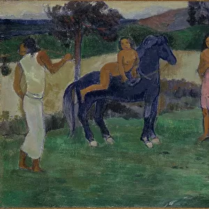 Composition with Figures and a Horse, 1902. Creator: Paul Gauguin