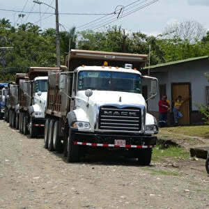Convoy of Mack Trucks in Costa Rica 2018. Creator: Unknown