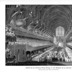 The coronation banquet of George IV at Westminster Hall, London, 19 July 1821 (1900)