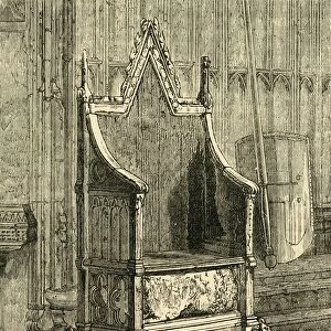 The Coronation Chair, (1881). Creator: Unknown