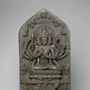 Cosmic Form of Shiva (Sadashiva), Pala period, c. 11th century. Creator: Unknown