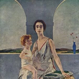 The Countess of Rocksavage and Her Son, 1922 (1935). Artist: Charles Sims