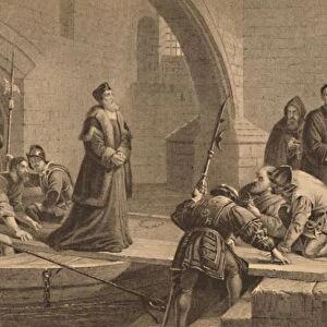 Cranmer at the Traitors Gate, 1886. Artist: CW Sharpe