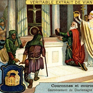 The Crowning of Charlemagne in Rome 800, (c1900)