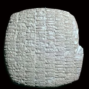 Cuneiform tablet barley rations, 1st Dynasty of Lagash, about 2350-2200 BC