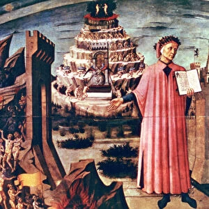 Dante and his Poem the Divine Comedy, 1465. Artist: Domenico di Michelino