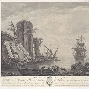 Departure of the Ship, ca. 1770. Creator: Anne Philiberte Coulet