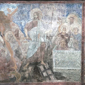 The Descent into Hell. Artist: Ancient Russian frescos