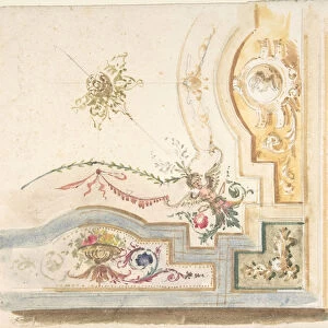 Design for a Ceiling Decoration, 1800-1900. Creator: Anon