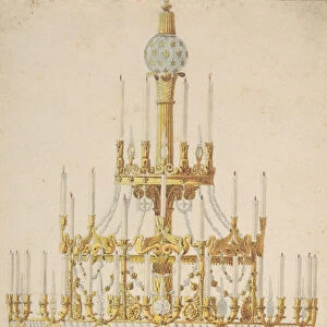Design for Chandelier, 18th century. Creator: Anon