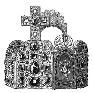 The diadem of Charlemagne, c8th century, (1870)