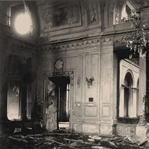 Dining room of the Winter Palace after the explosion, evening of February 17, 1880, 1880