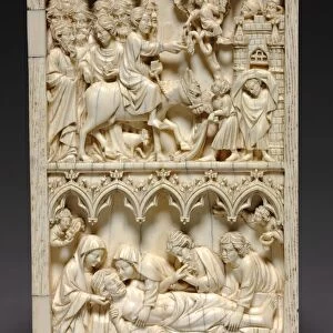 Diptych with Scenes from the Life of Christ (right wing: Entry into Jerusalem and Entombment), c