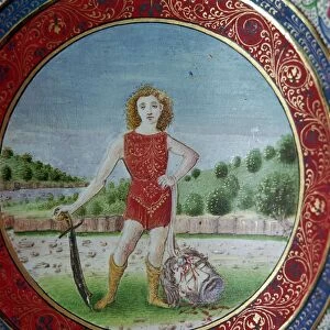 Dish showing David with Goliaths Head