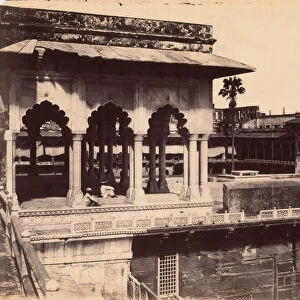 The Diwan-i Khas from the Mussaman Burj, Agra Palace, 1862-64. Creator: John Murray