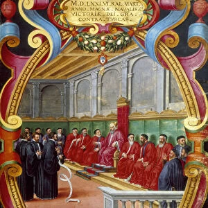 Doge of Venice and his counsel, late 16th century