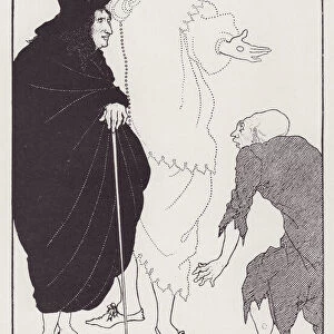 Don Juan, Sganarelle and the Beggar, from The Savoy No. 8, 1896