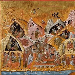 The Dormition of Saint Sabbas the Sanctified, End of 16th cen Artist: Byzantine icon