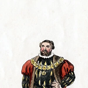 Duke of Suffolk, costume design for Shakespeares play, Henry VIII, 19th century
