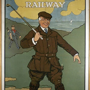 The East Coast, Ideal for Golfing, Great Eastern Railway poster, early 1920s. Artist: John Hassall