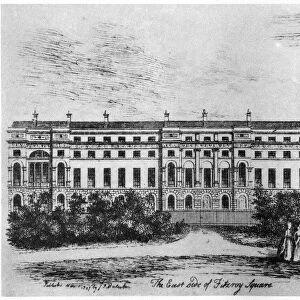 The east side of Fitzroy Square, London, 1807 (1907)