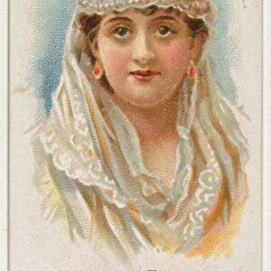 Egyptian Beauty, from Worlds Beauties, Series 1 (N26) for Allen & Ginter Cigarettes