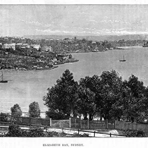 Elizabeth Bay, Sydney, 19th century. Artist: William Hatherell