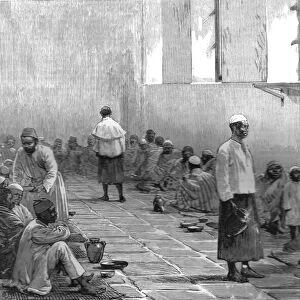 Emin Pashas People "At Home"in the Abbassiyeh Barrack s, Cairo, 1890. Creator: Unknown