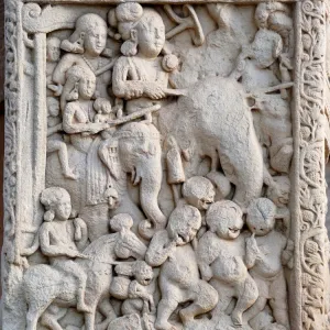 Emperor Ashoka the Great on Elephant, 1st century BC