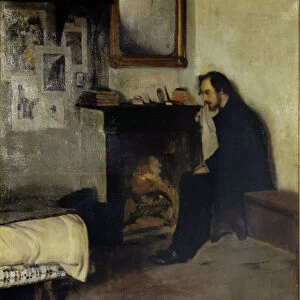 Erik Satie, boheme. Artist: Rusinol, Santiago (1861-1931)