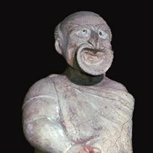 Etruscan terracotta figure of a comic actor, 2nd century BC